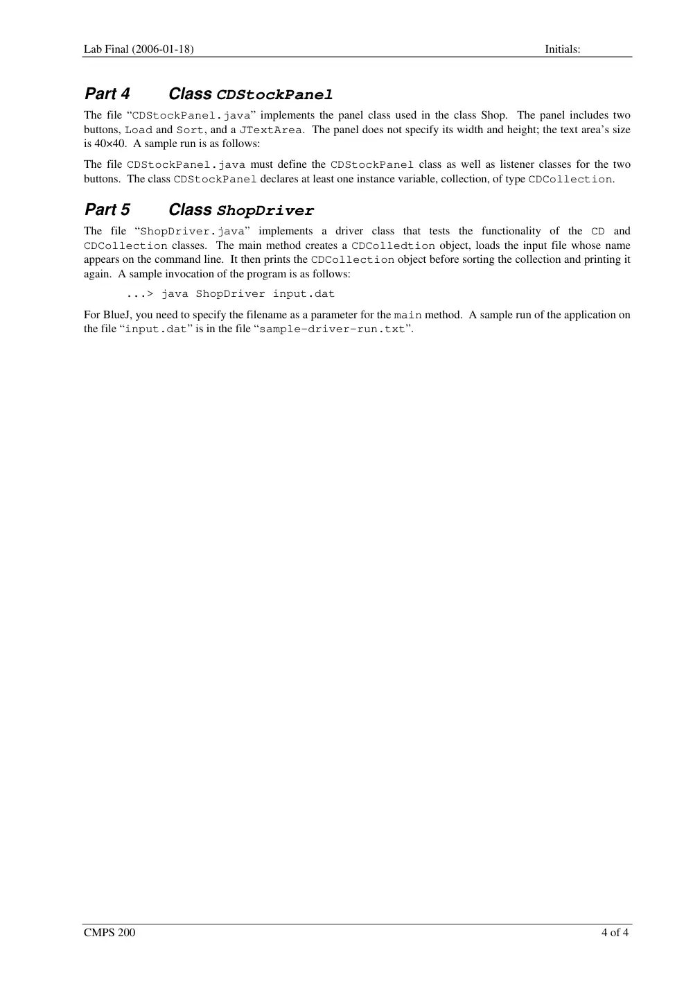 CMPS 200 Final, Fall 2005, page 4