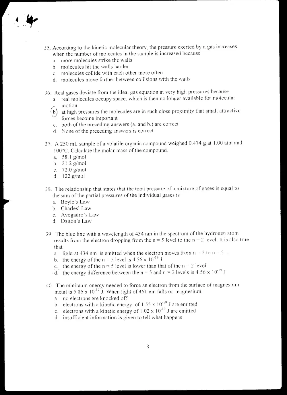 CHEM 101 Final, Fall 1997, page 3