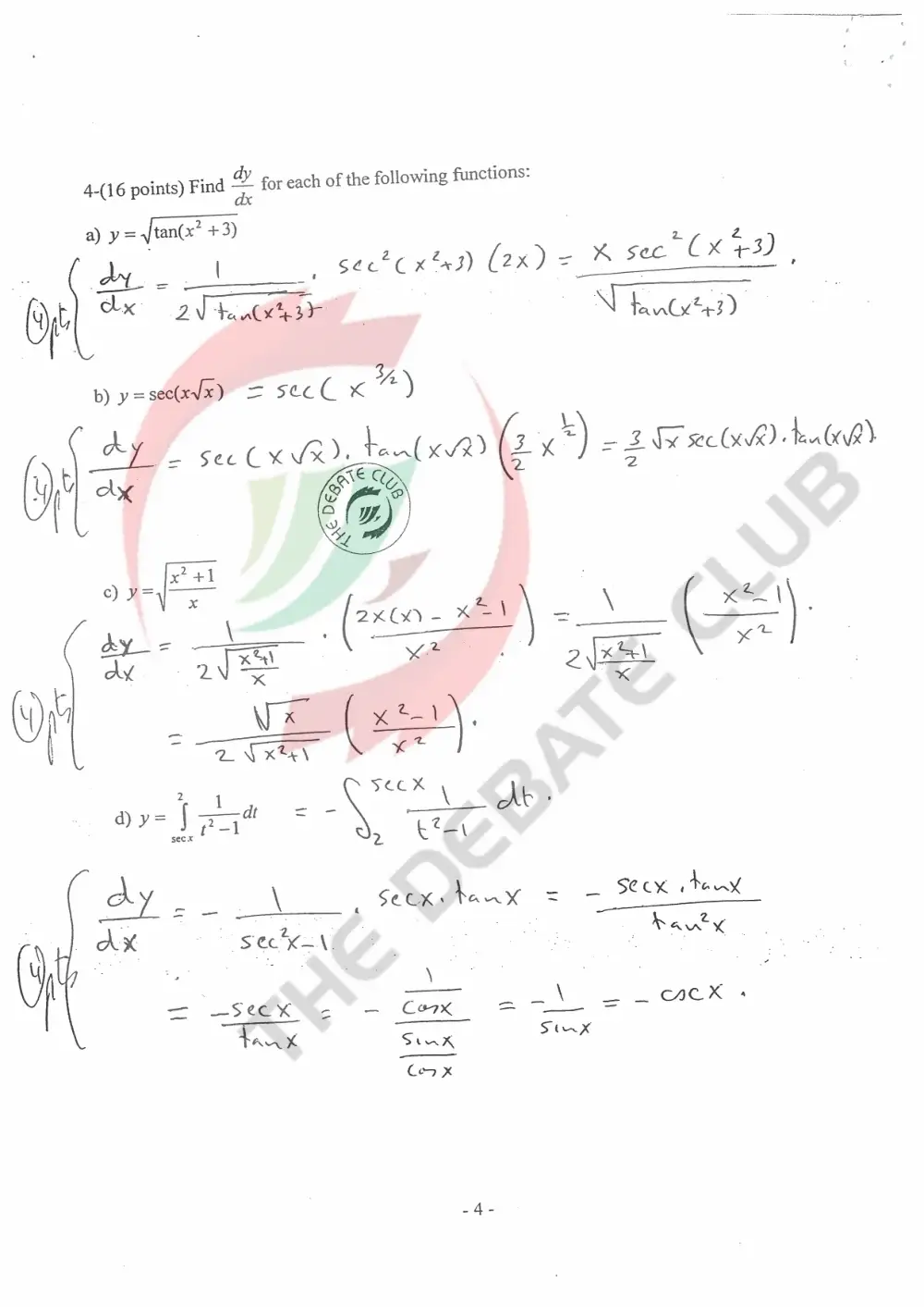 MAT 113 Final with Solution, Fall 2007, page 5