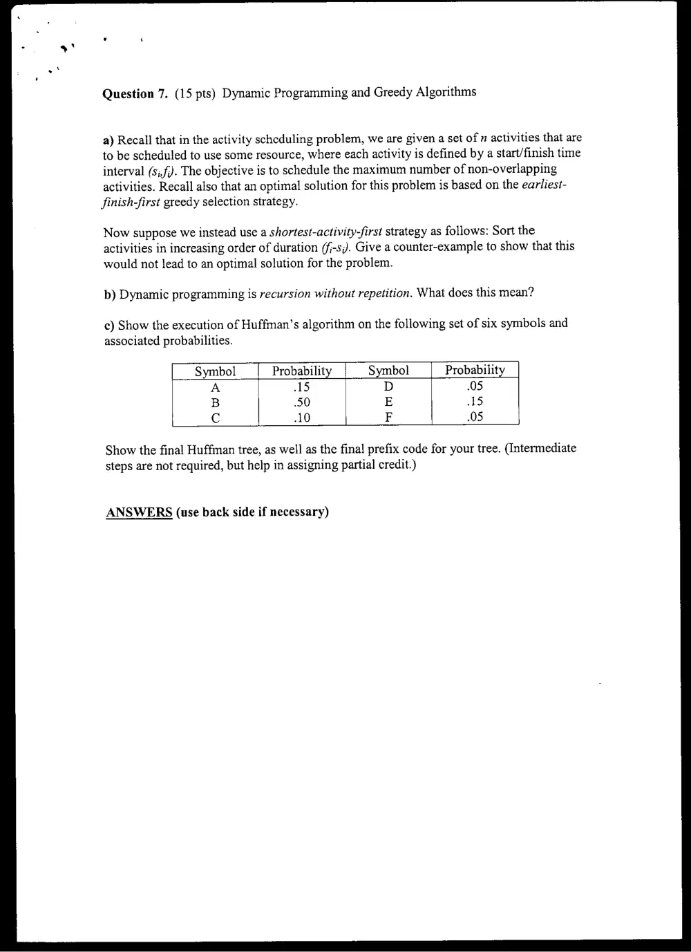CMPS 256 Final, Spring 2004, page 7