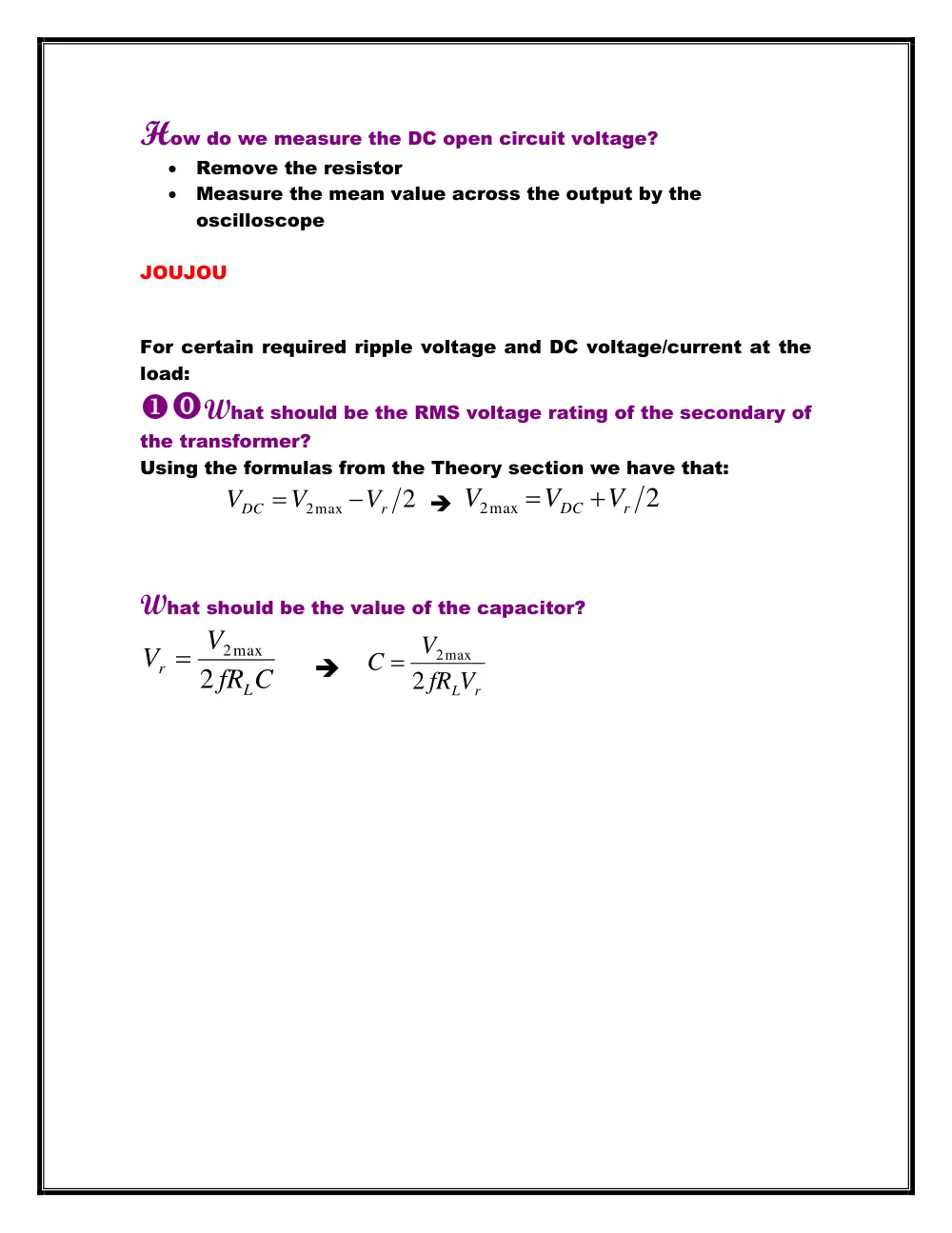 EECE 312L Notes Experiment 5 Notes, Fall 2013, page 8