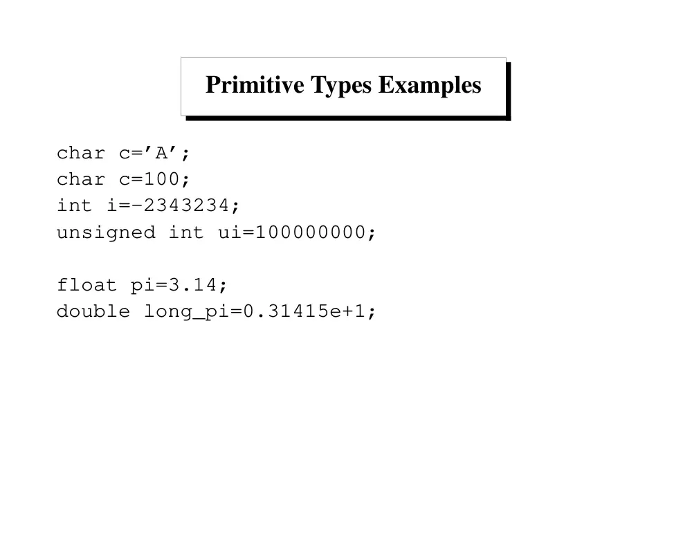 CSC 320 Tutorial Learning C for JAVA Users, Fall 2014, page 6