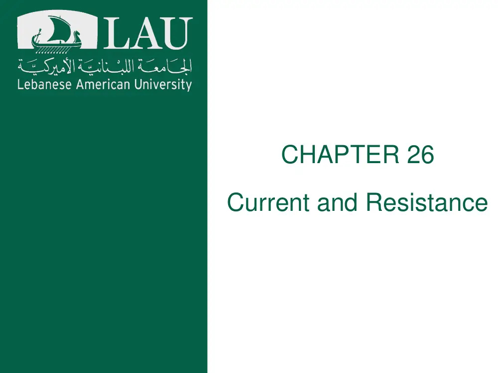PHY 201 Chapter 26, Fall 2017, page 1