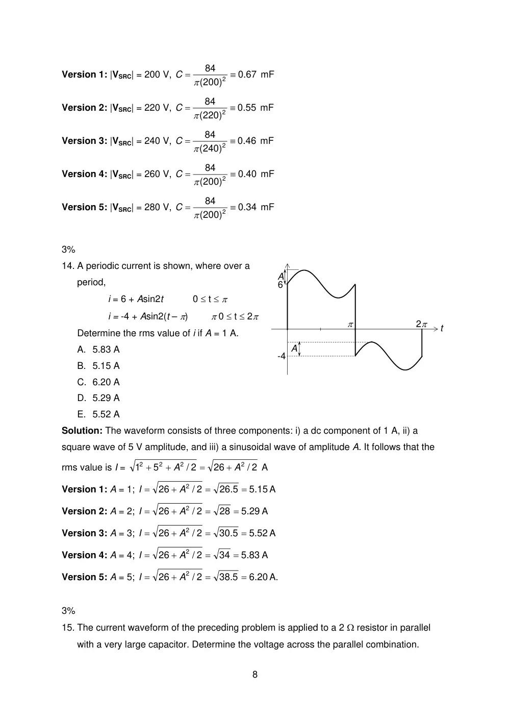 EECE 210 Final, Fall 2010, page 8