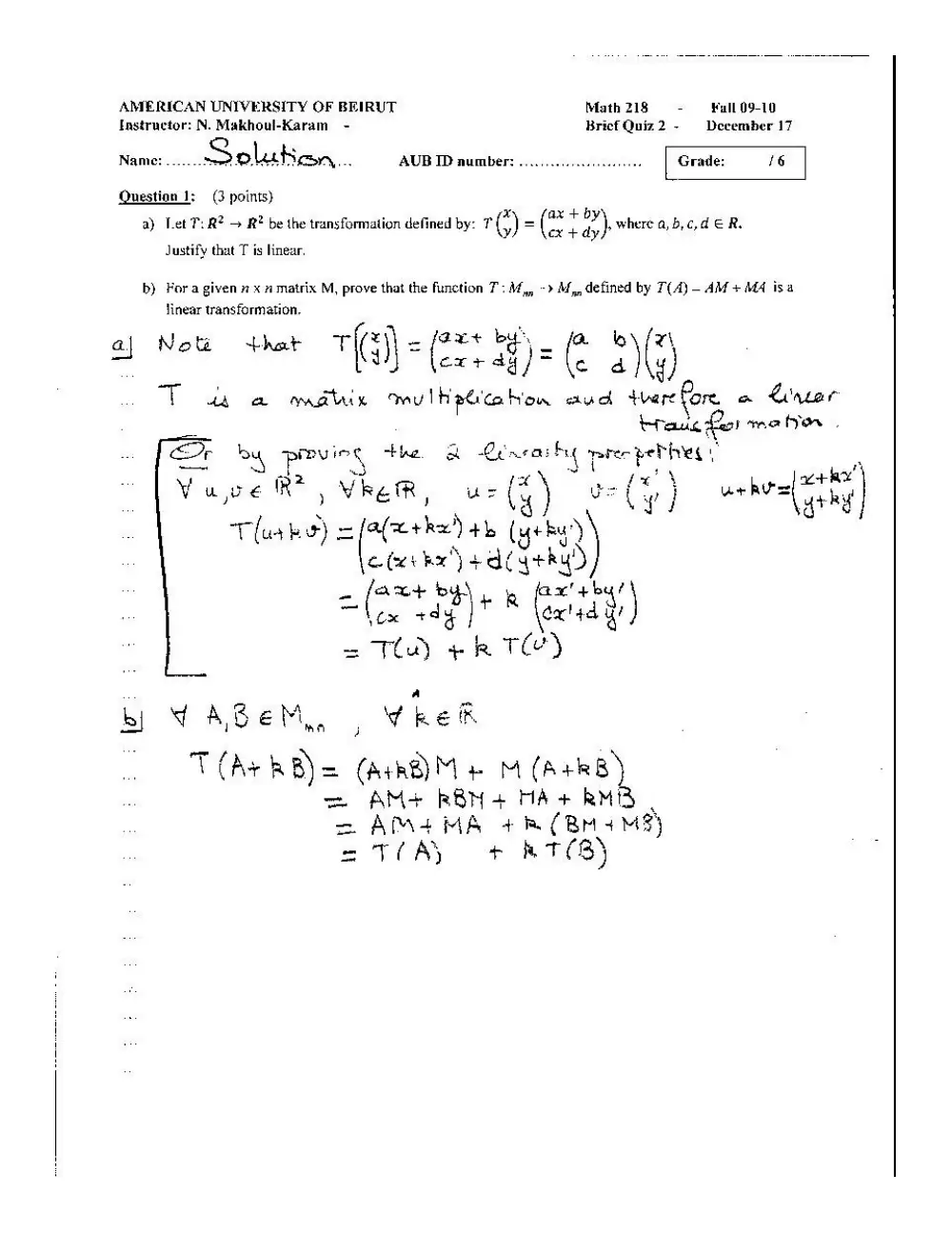 MATH 218 Final Collection Finals with Solution, Spring 2017, page 7