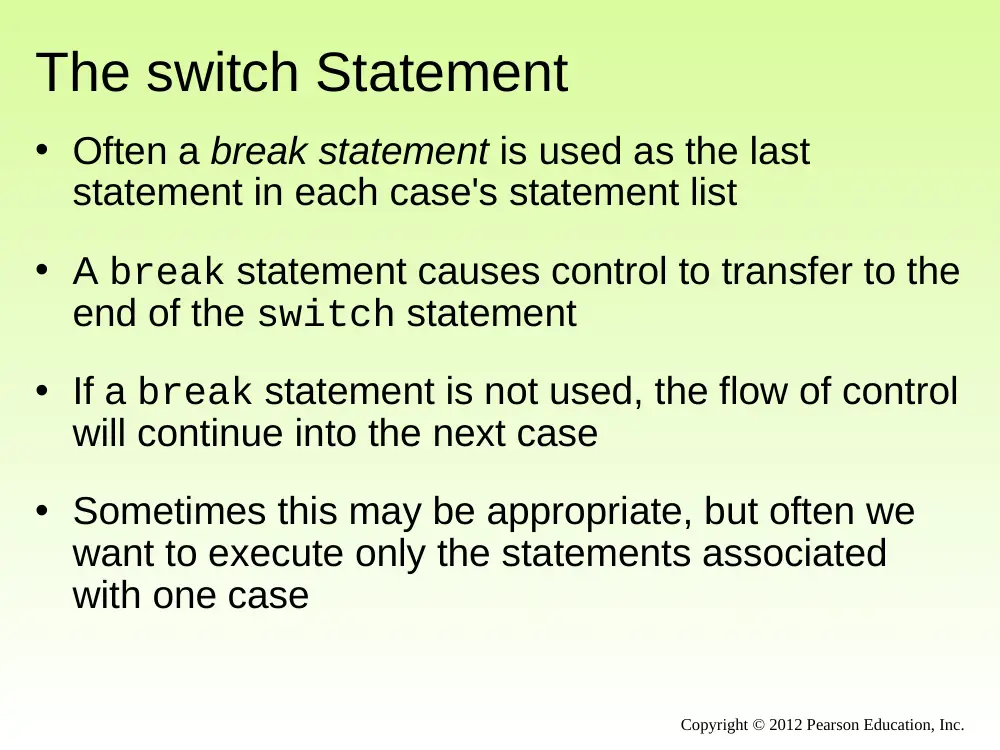 CSC 243 Chapter 6 (switch ), Fall 2014, page 6