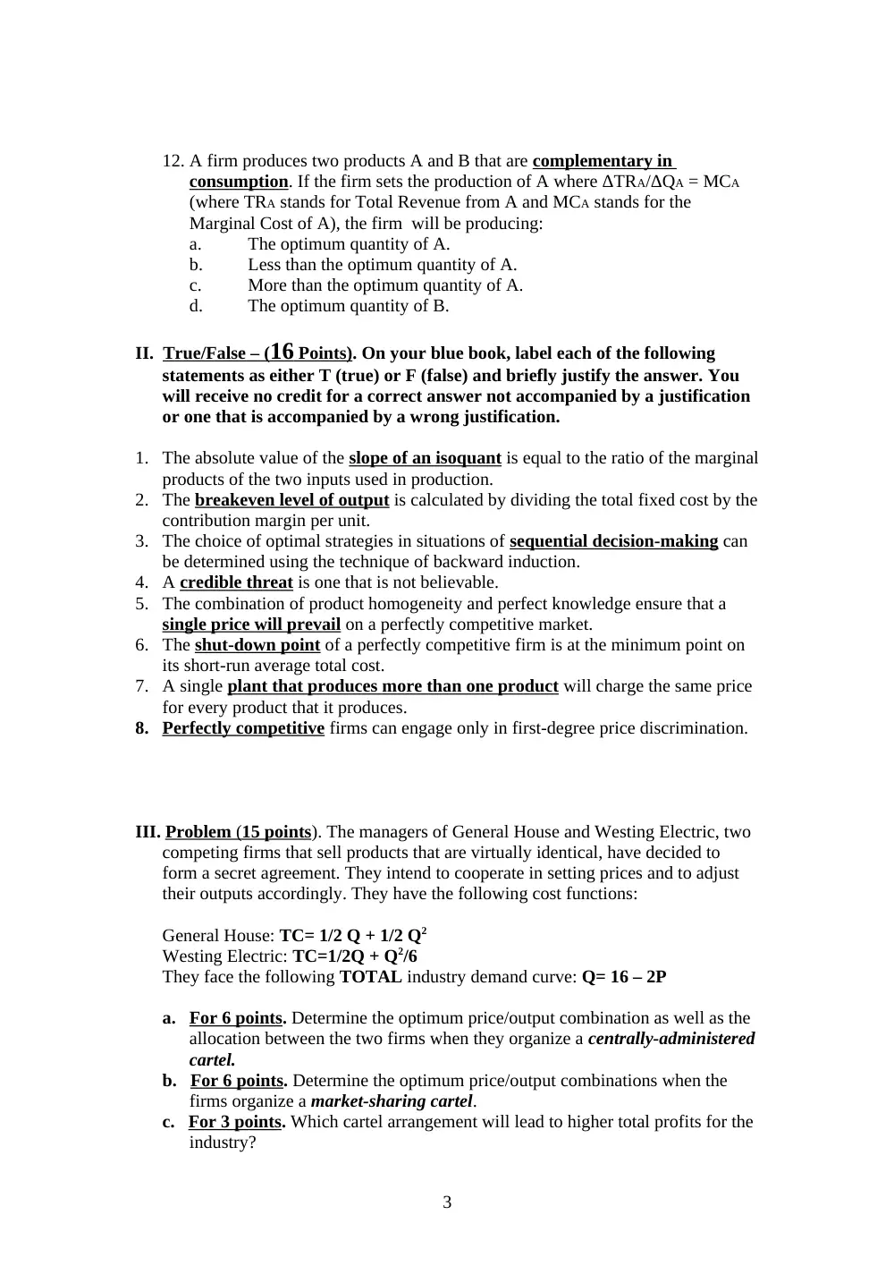 BUSS 230 Final, Spring 2008, page 3