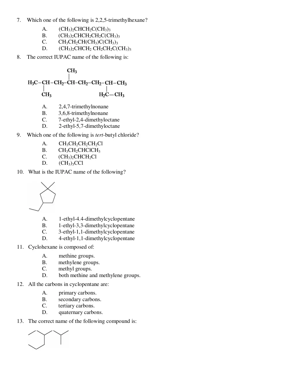 CHEM 211 Problems Ch 2 ACS Problems, Spring 2015, page 2