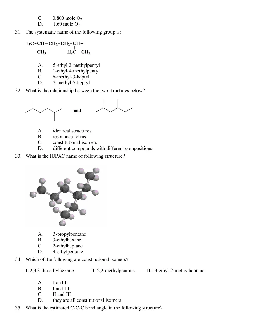 CHEM 211 Problems Ch 2 ACS Problems, Spring 2015, page 6