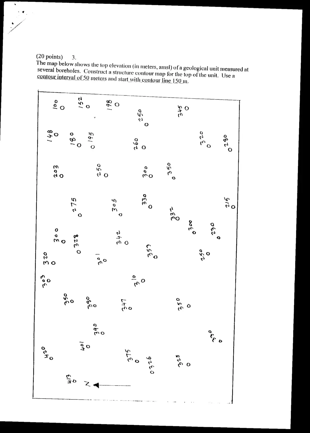 GEOL 207 Final, Spring 2000, page 4