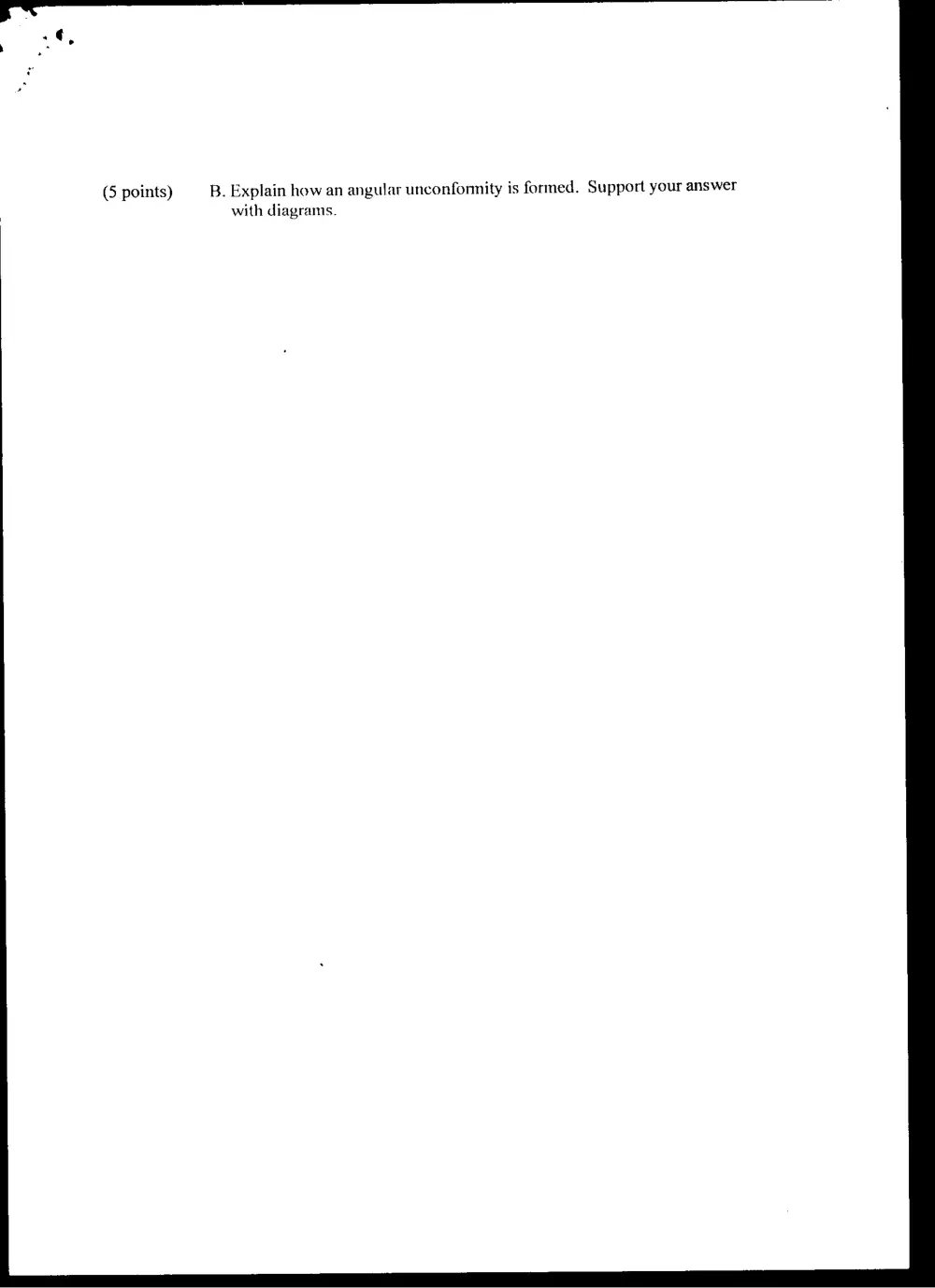 GEOL 207 Final, Spring 2000, page 7