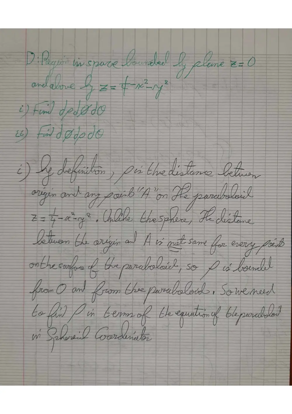 MATH 201 Problems Difficult Triple Integral Question Explained, Spring 2019, page 1