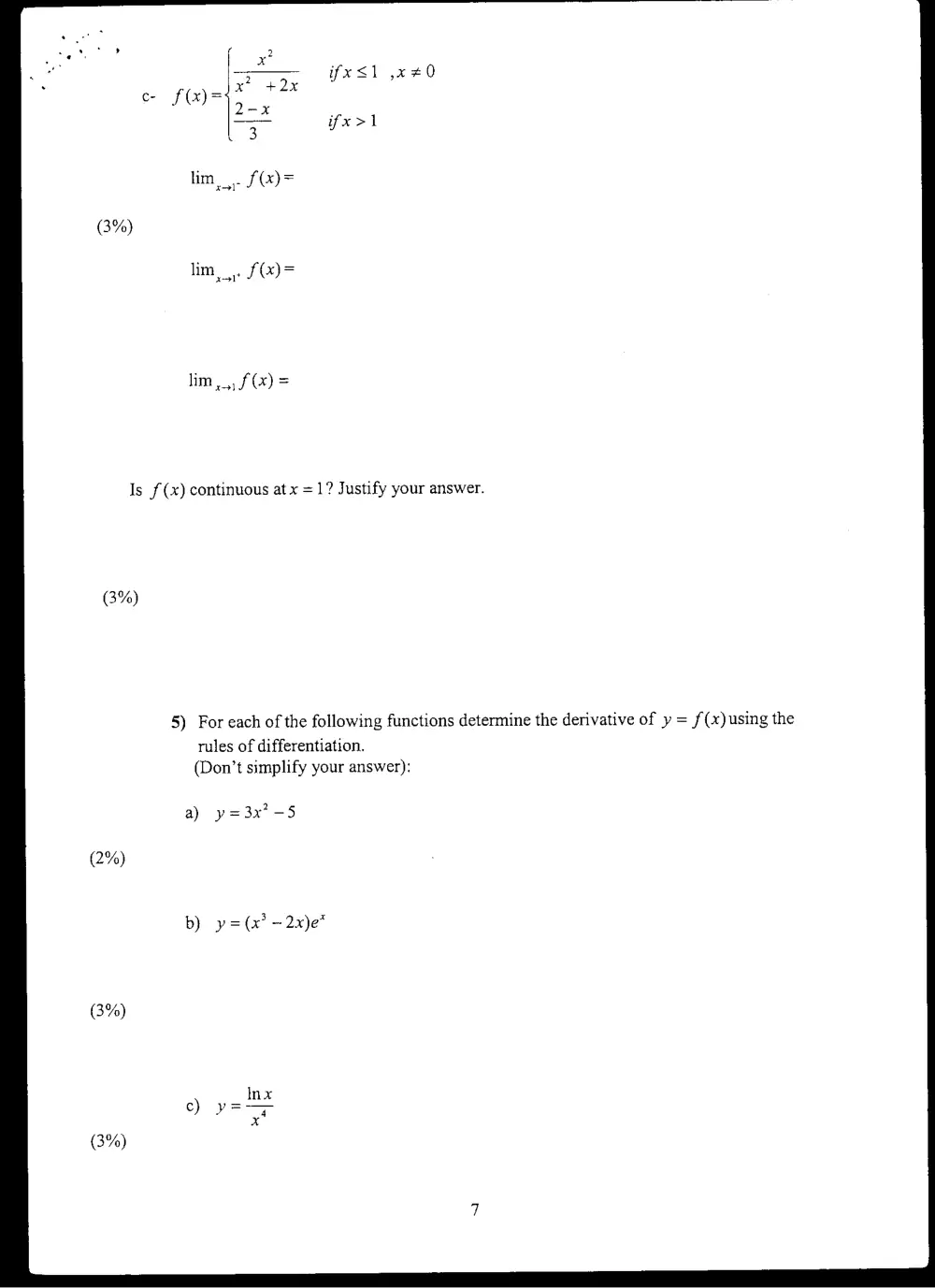 MATH 203 Final, Spring 2005, page 7