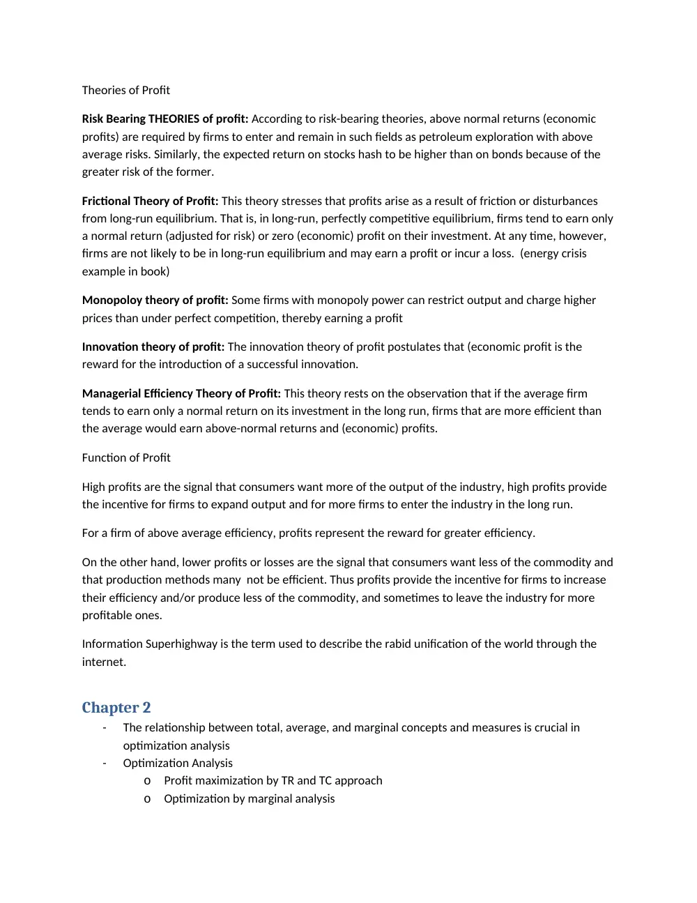 BUSS 230 Midterm Notes, Spring 2013, page 2