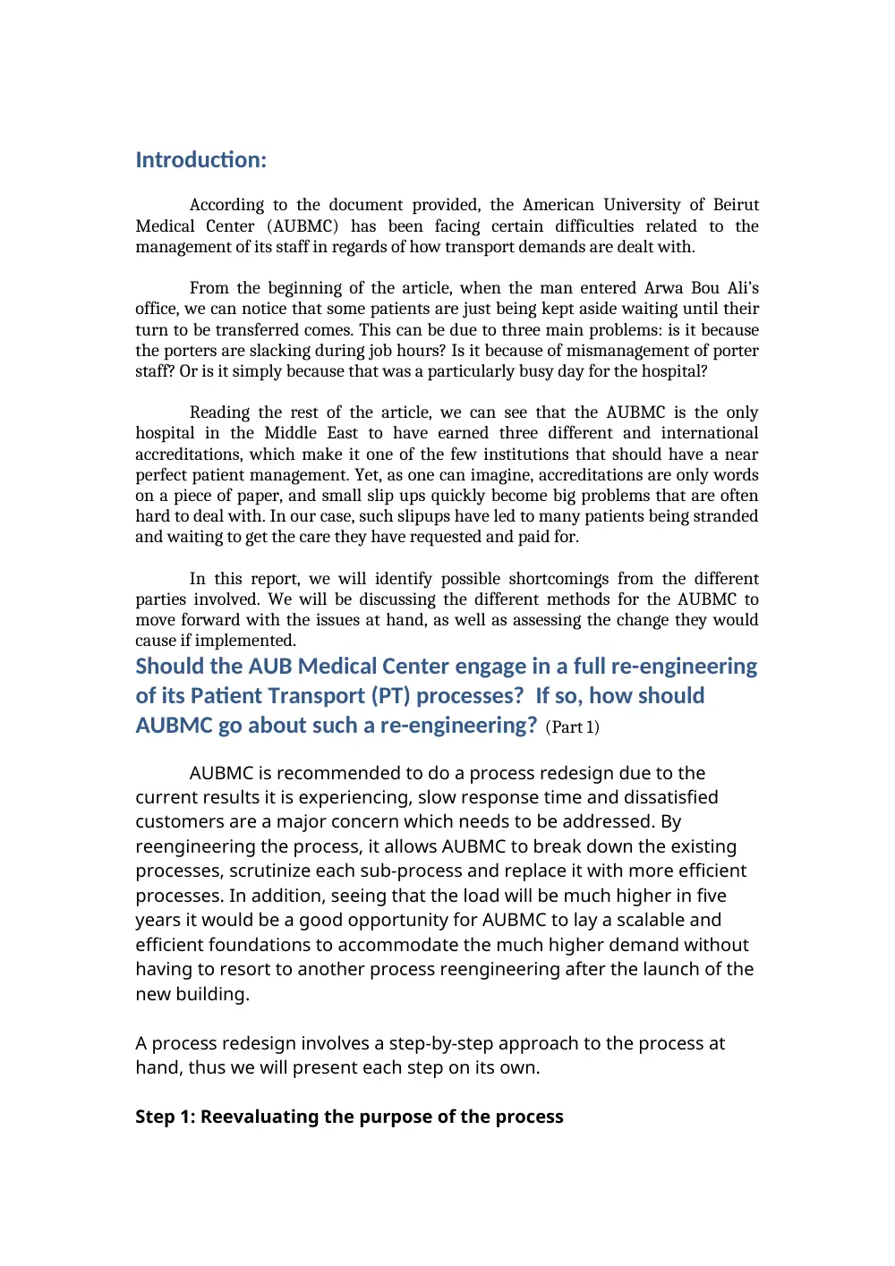 DCSN 205 Project Case Assignment, Fall 2015, page 1