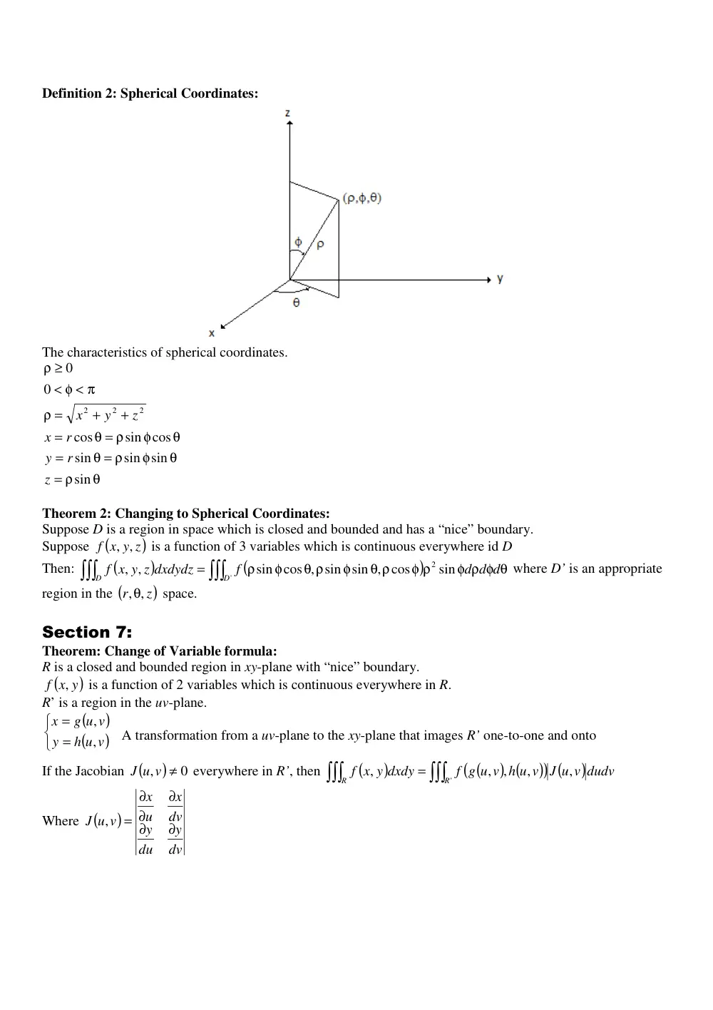 MATH 201 Chapter 15 Summary, Fall 2011, page 4