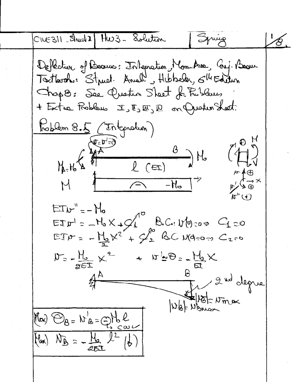 CIVE 311 Homework, Spring 2007, page 1