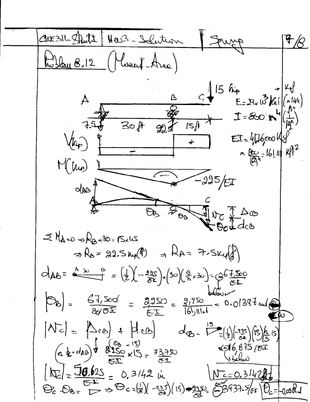 CIVE 311 Homework, Spring 2007, page 7