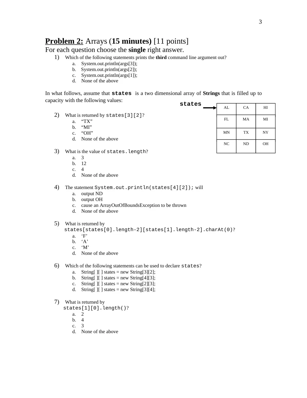 COE 212 Final, Spring 2012, page 3