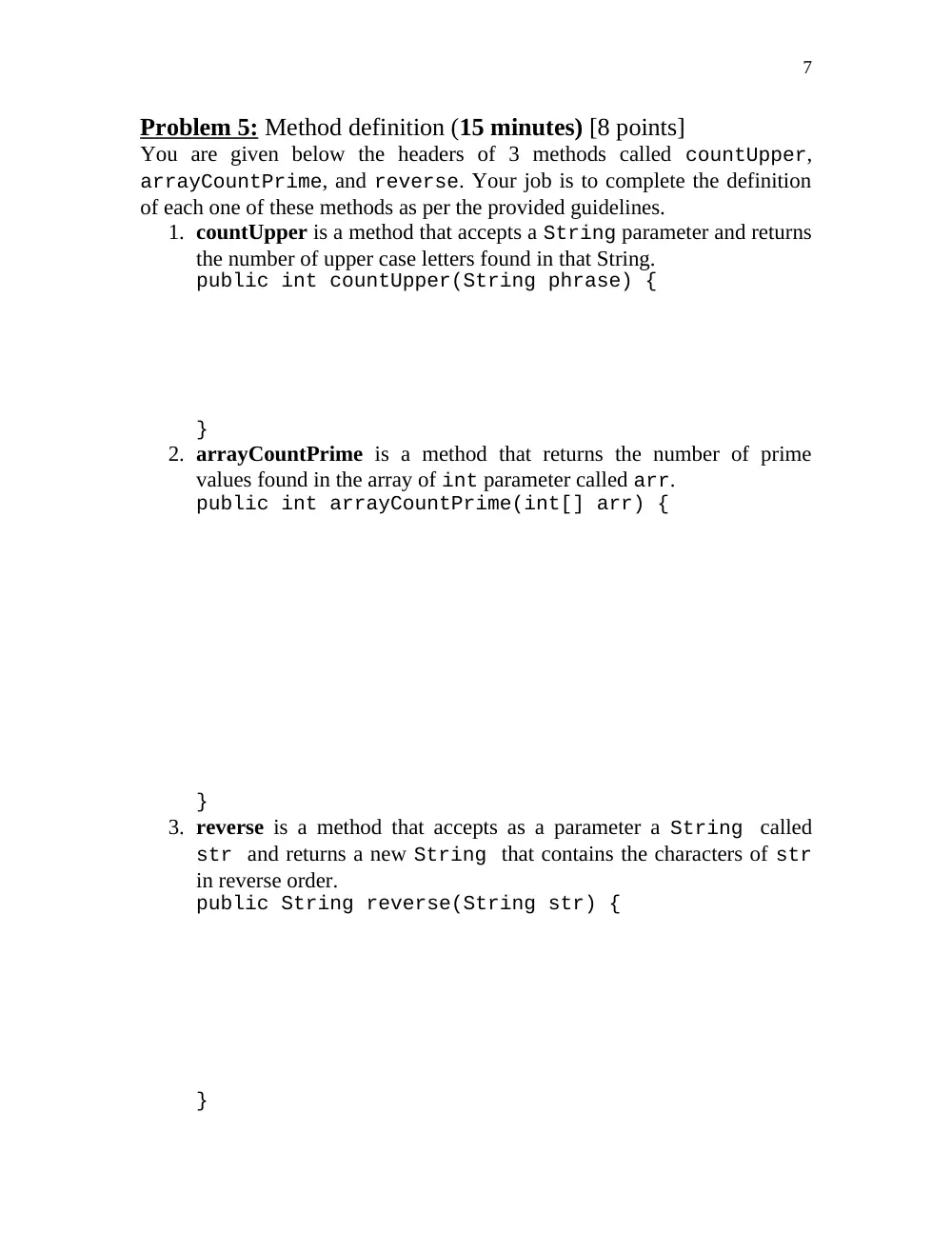 COE 212 Final, Spring 2012, page 7
