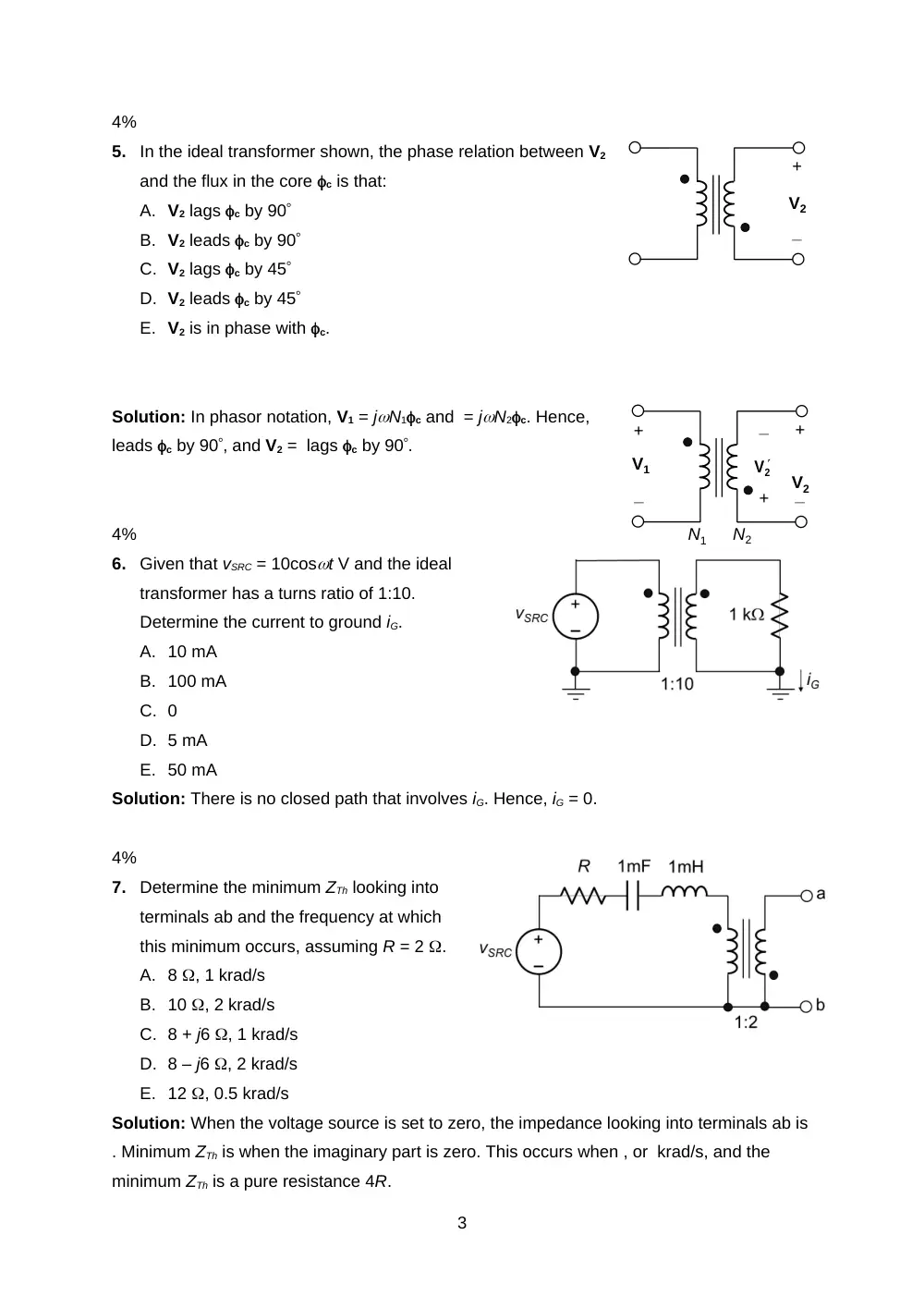 EECE 210 Exam 3 with Solution, Fall 2011, page 3