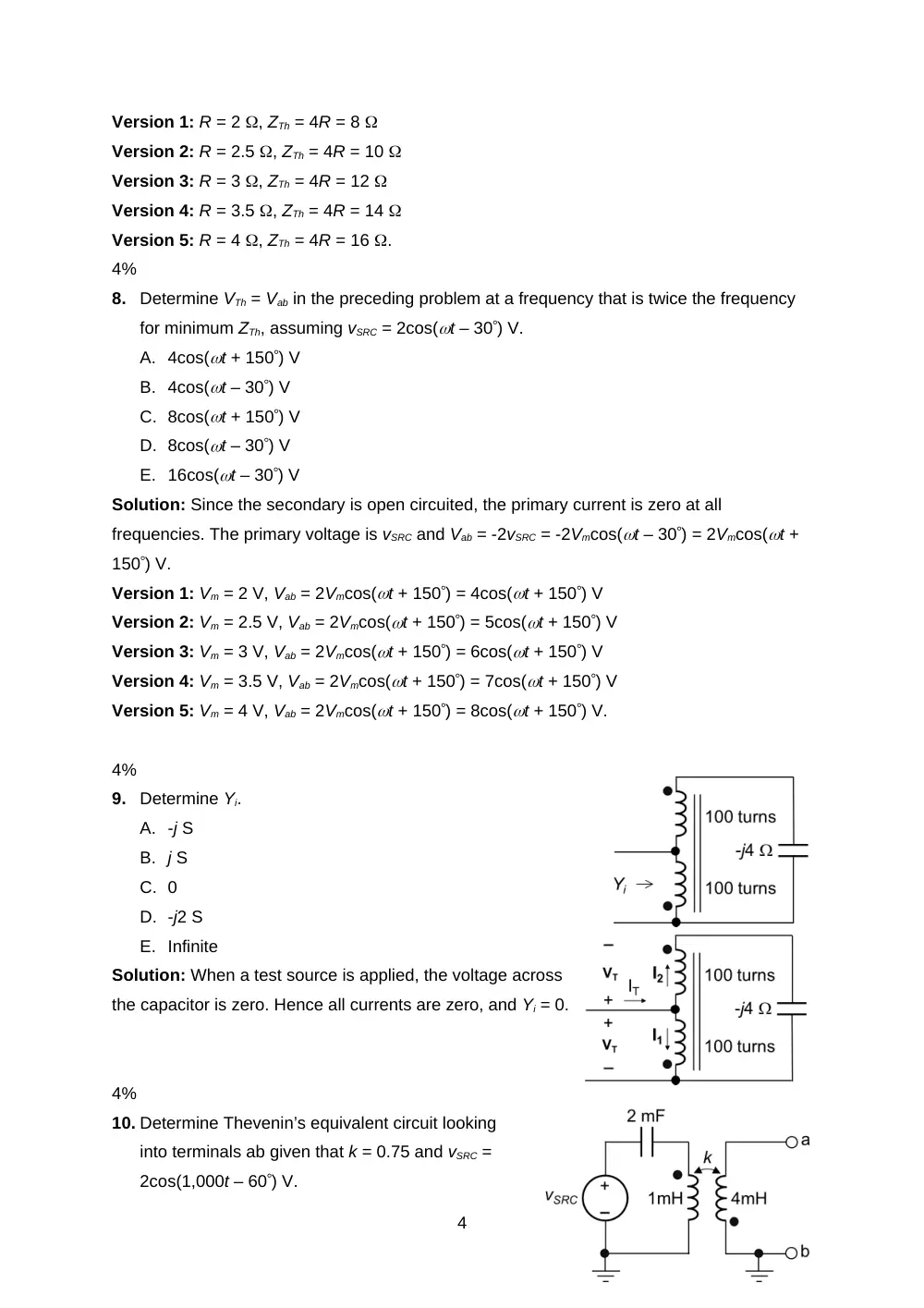 EECE 210 Exam 3 with Solution, Fall 2011, page 4