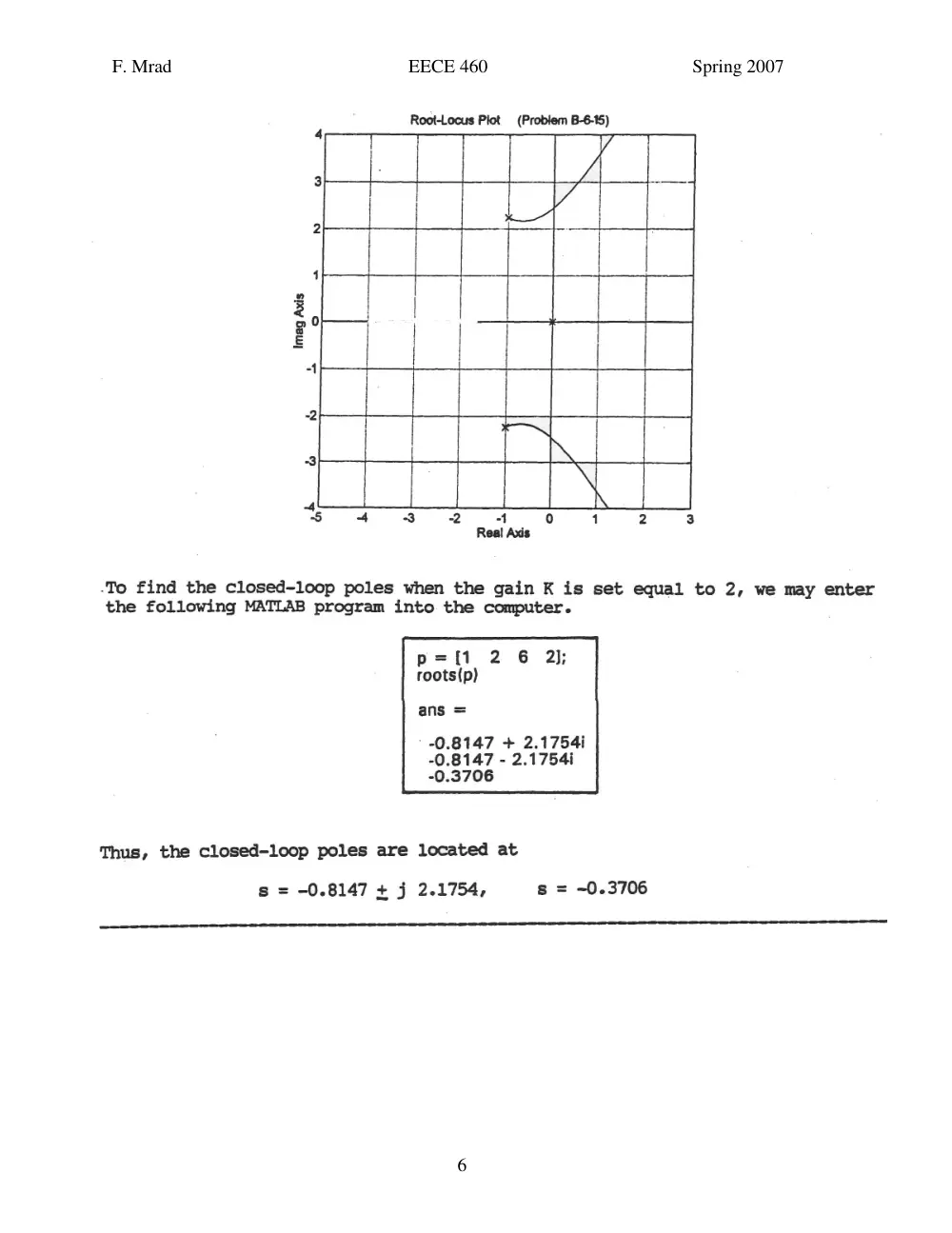 EECE 460 Homework, Spring 2007, page 6