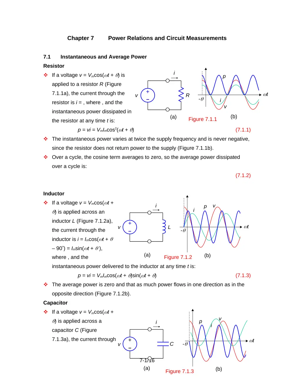 EECE 210 Chapter 7, Fall 2012, page 1
