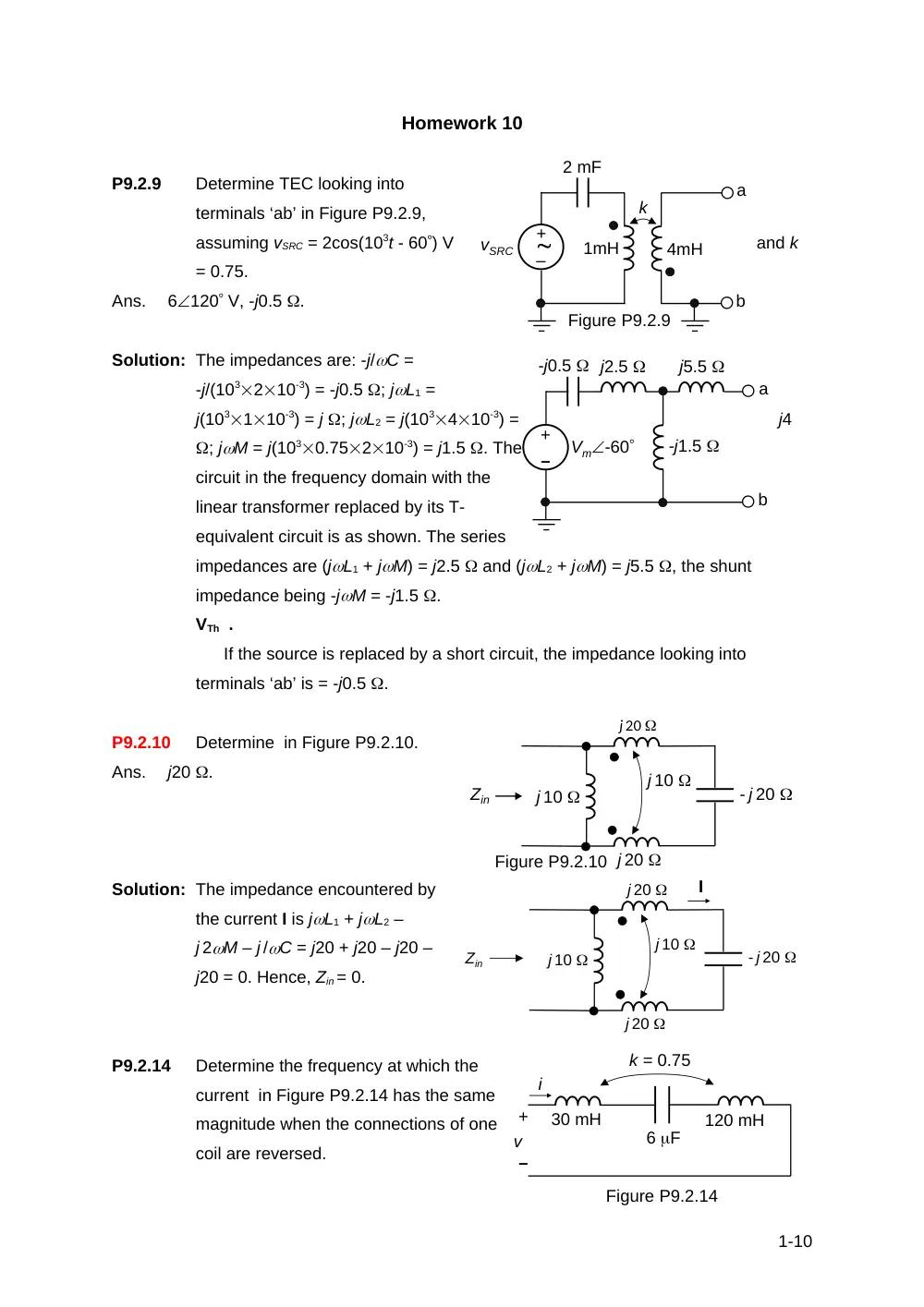 EECE 210 Homework 10 with Solution, Fall 2013, page 1