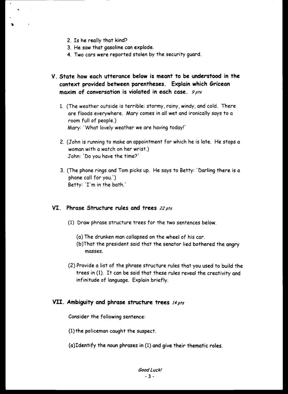 ENG 227 Final, Fall 1999, page 3