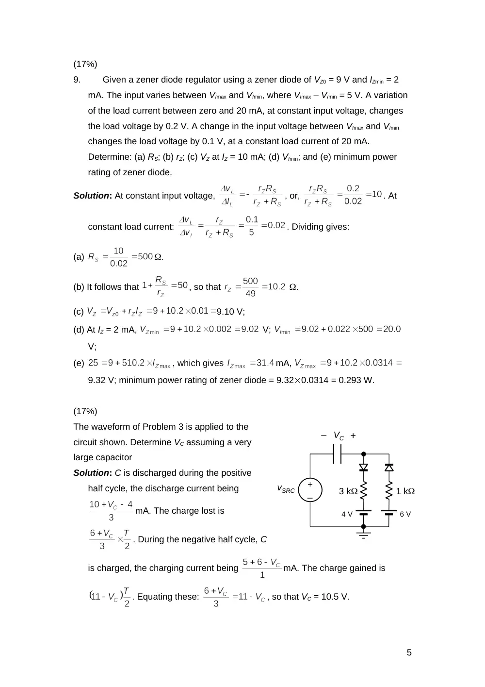 EECE 310 Exam 1, Fall 2007, page 5