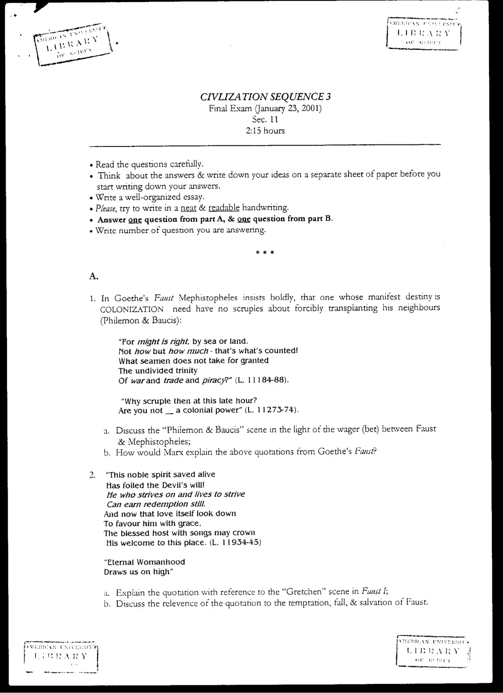 CVSP 203 Final, Fall 2000, page 1