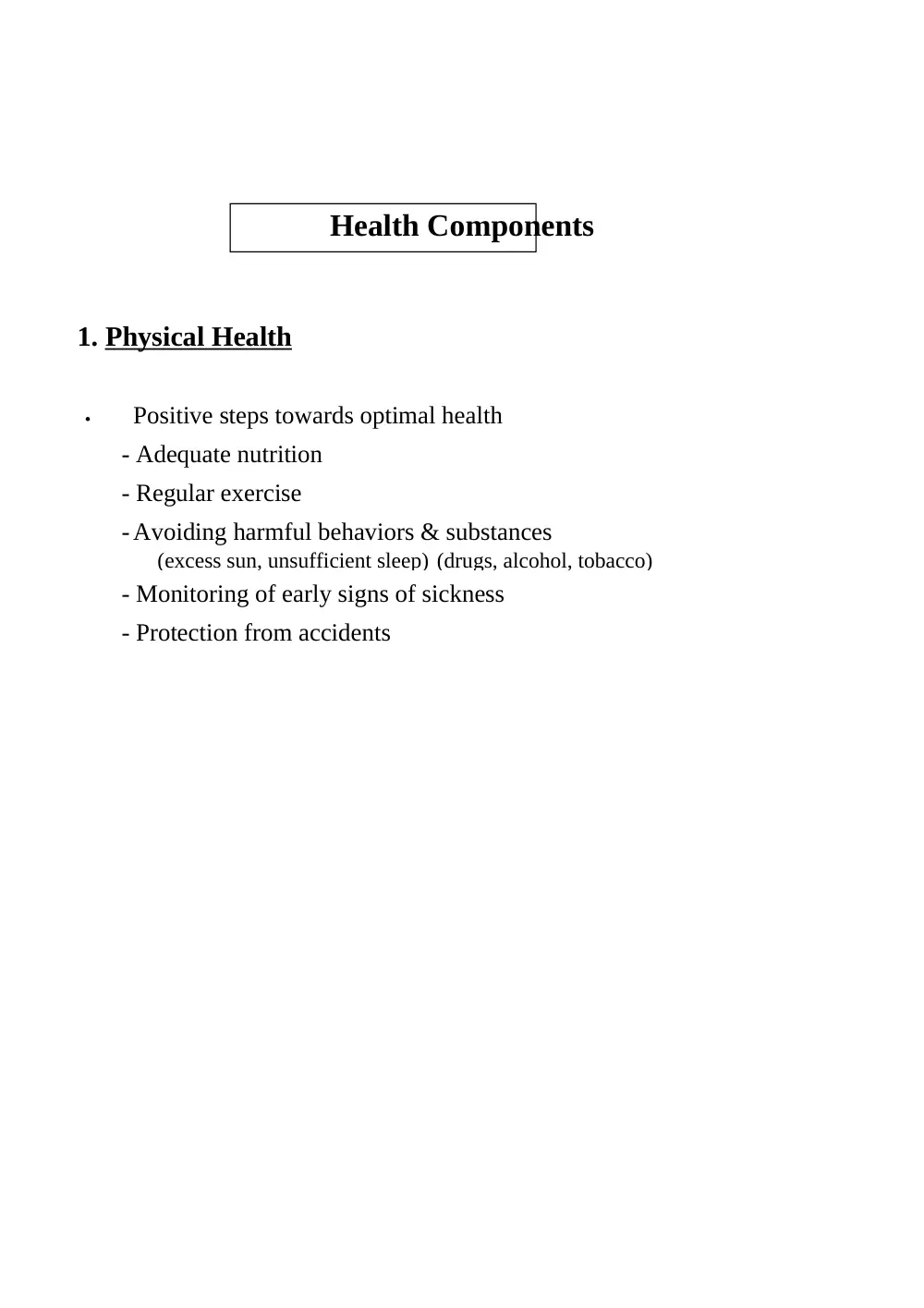 HEA 201 Chapter 1, Fall 2007, page 2