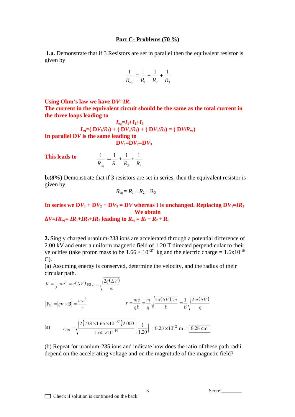 PHYS 211 Exam 2, Spring 2007, page 3