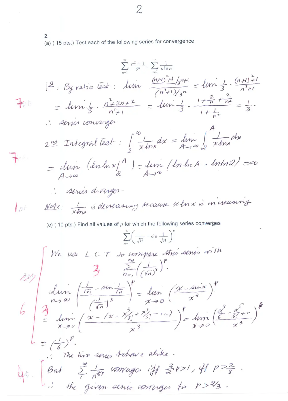MATH 201 Exam 1 With Solution, Fall 2015, page 3