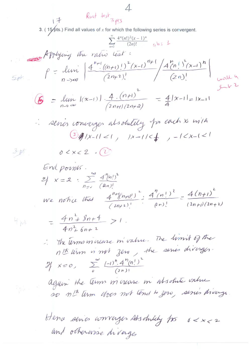 MATH 201 Exam 1 With Solution, Fall 2015, page 4