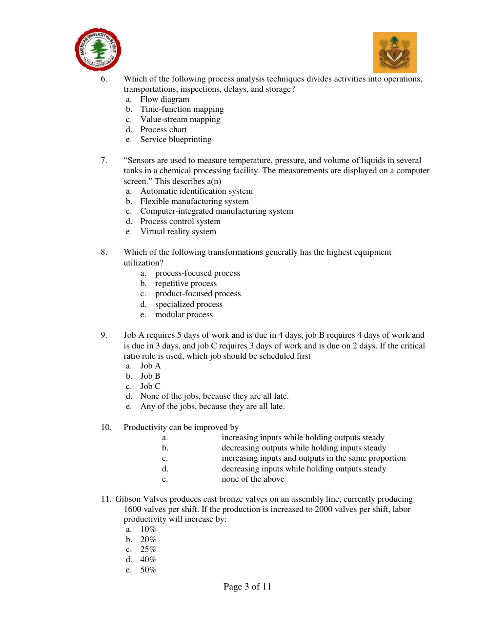 DCSN 200 Midterm, Fall 2009, page 3