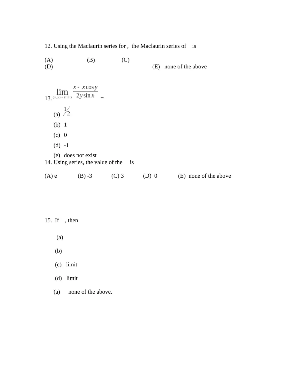 MATH 201 Notes Formulas, Fall 2012, page 3