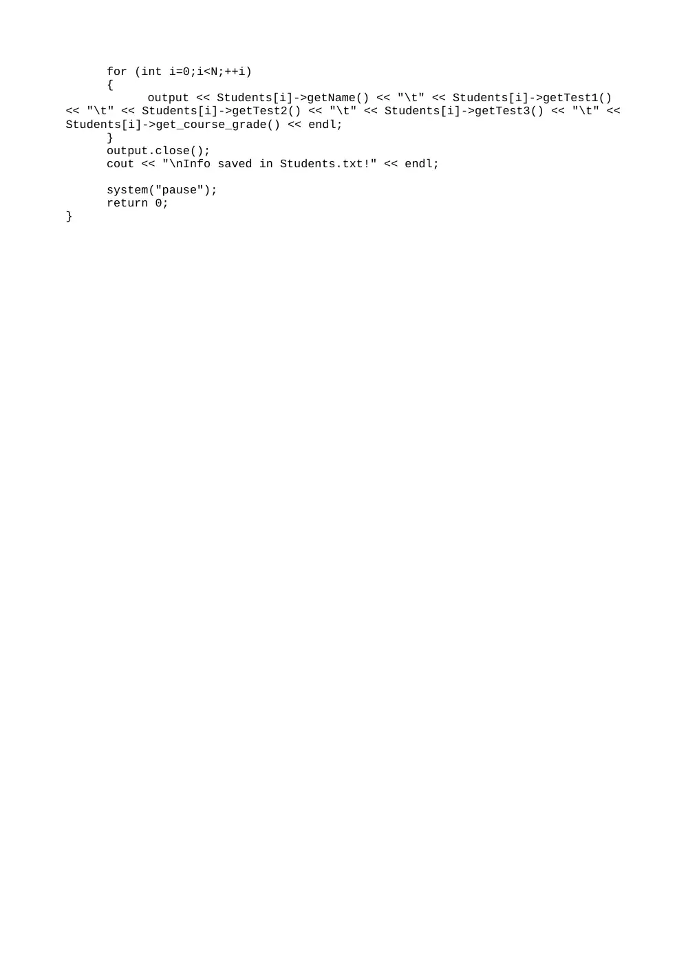 CSI 250L Lab 13 Solution, Spring 2012, page 2