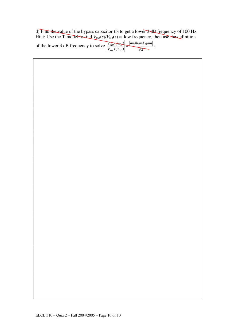 EECE 310 Exam 2, Fall 2004, page 10