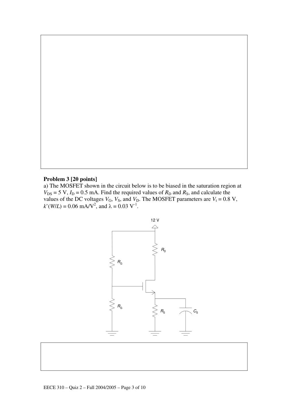 EECE 310 Exam 2, Fall 2004, page 3