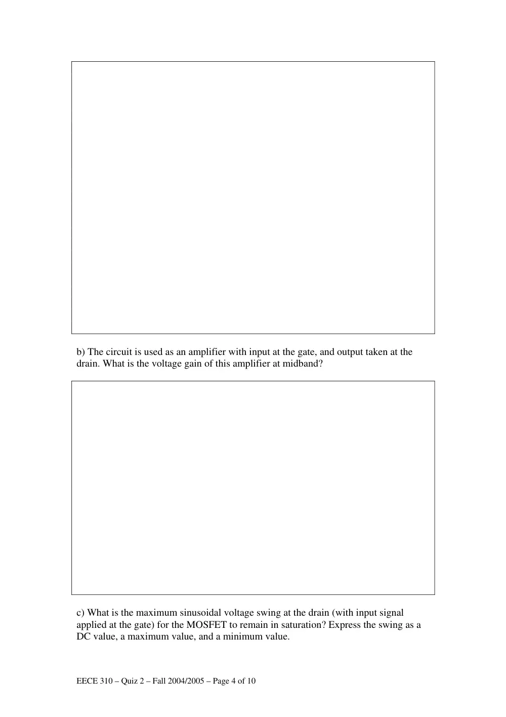 EECE 310 Exam 2, Fall 2004, page 4