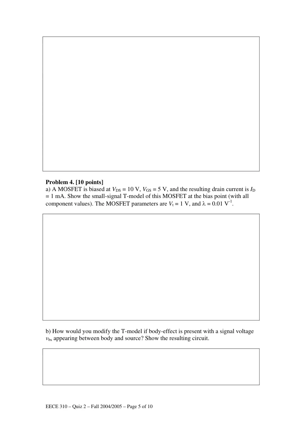 EECE 310 Exam 2, Fall 2004, page 5