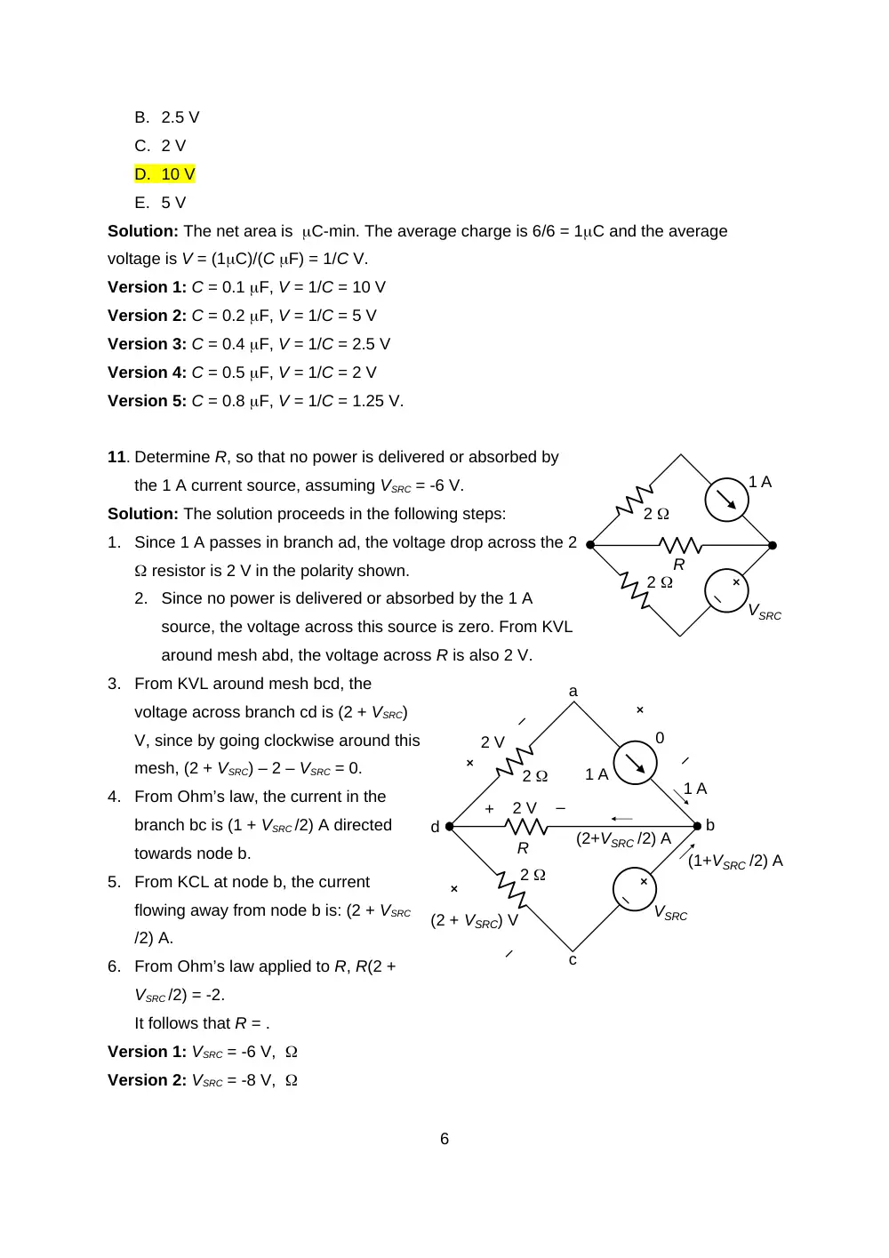 EECE 210 Exam 1 with Solution, Fall 2011, page 6