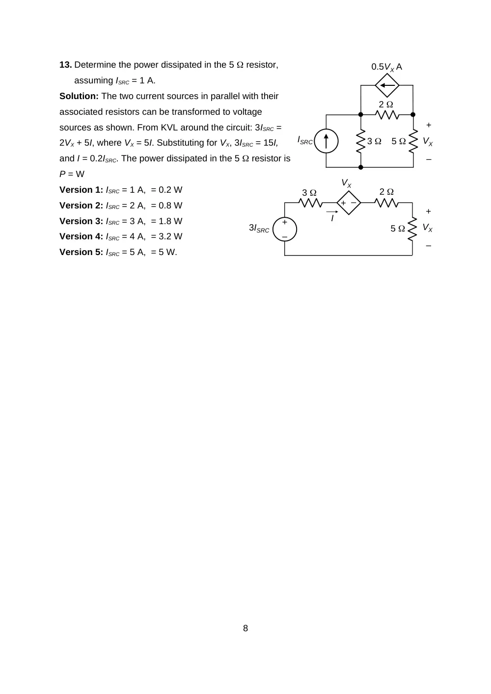 EECE 210 Exam 1 with Solution, Fall 2011, page 8