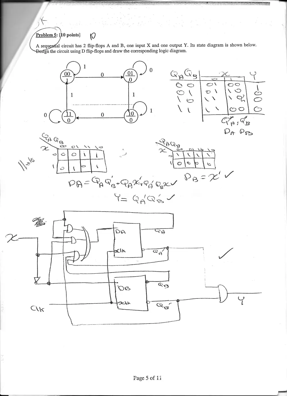EECE 320 Final with Solutions, Fall 2009, page 4