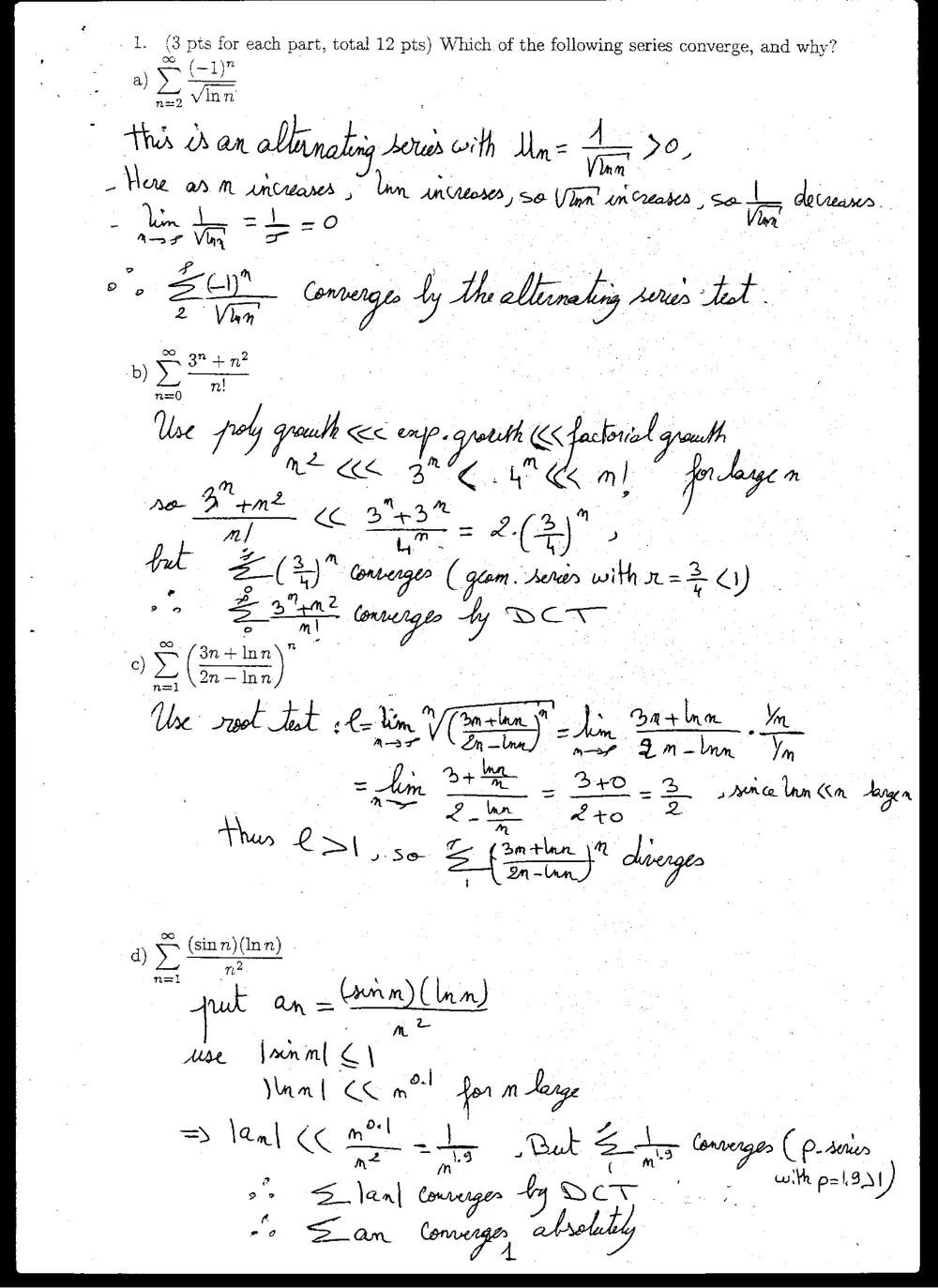 MATH 201 Exam 1 with Solution, Fall 2005, page 3