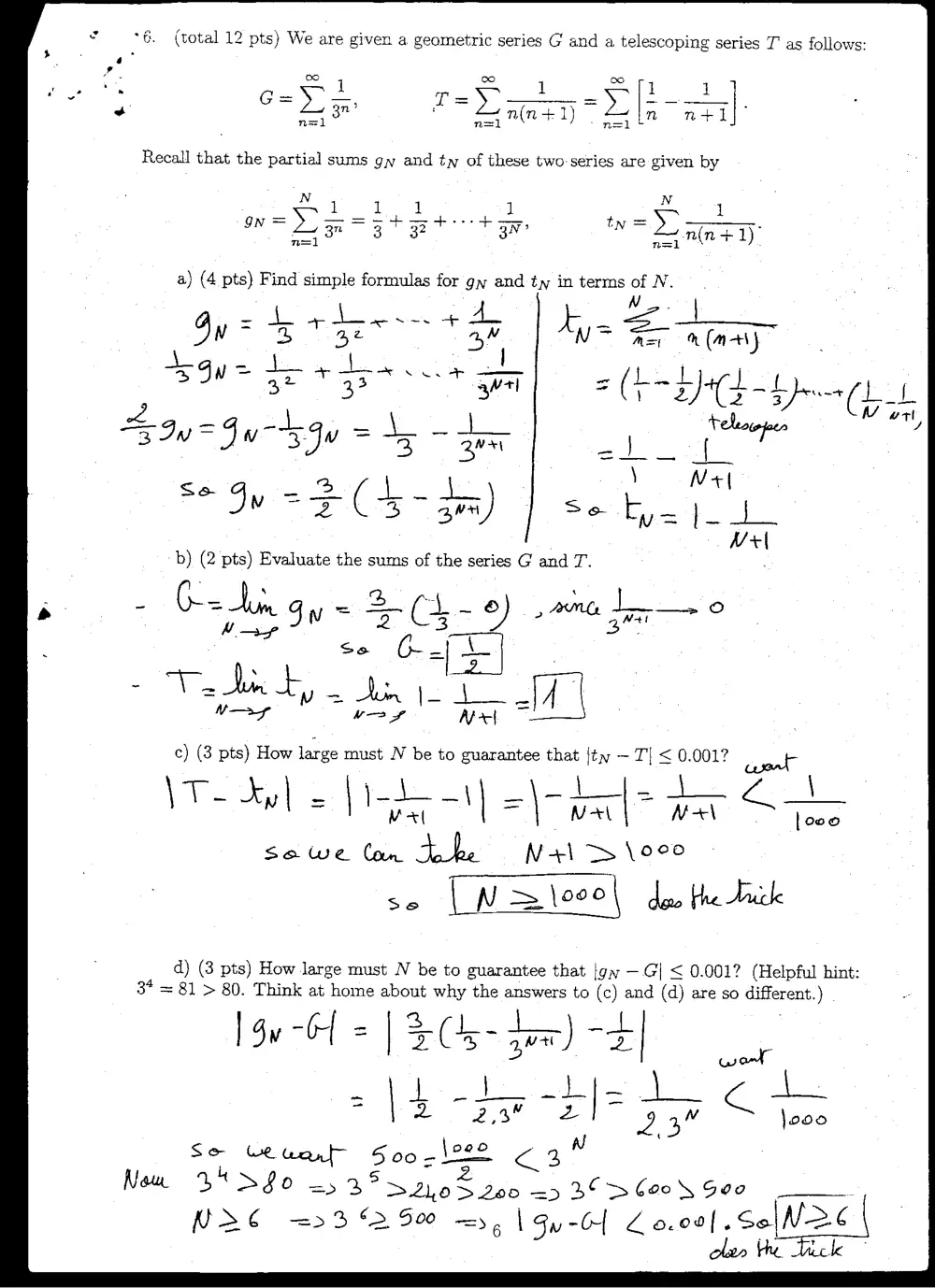 MATH 201 Exam 1 with Solution, Fall 2005, page 8