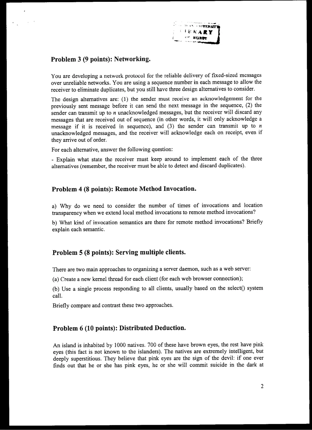 CMPS 372 Final, Spring 2004, page 2