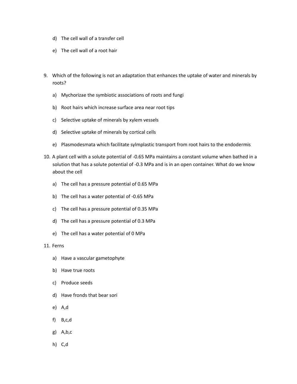 BIO 202 Exam, Spring 2011, page 3